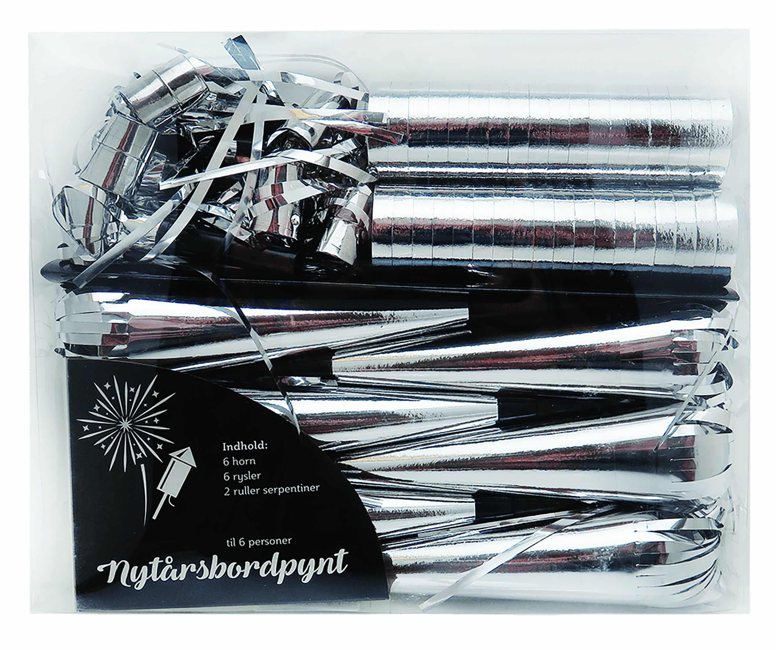 Sølv bord pynt sæt - Party In A Box - Party