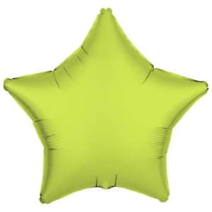 Neon gul stjerne folie ballon