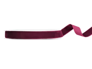 Bordeaux rød velour bånd