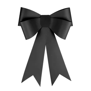 Sort DIY dekorativ sløjfe