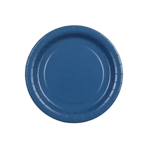 Navy blå paptallerken (lille)