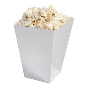 Sølv popcorn bæger