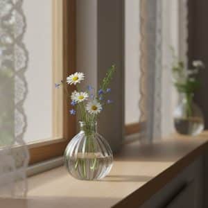Klar antoinette glas vase