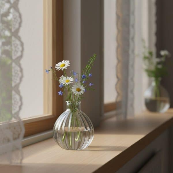 Klar antoinette glas vase