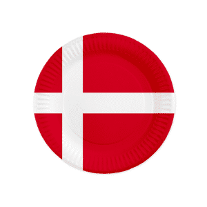 Dannebrog bordflag i træ