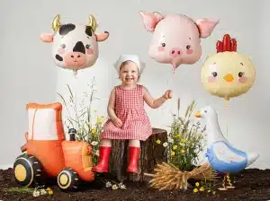 Pastel gul kylling folie ballon Pastel gul kylling folie ballon