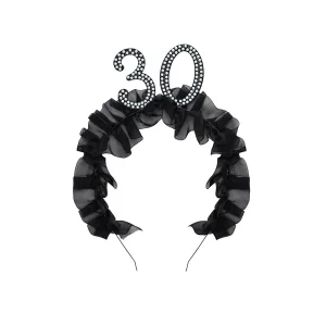Sort 30-års hårbøjle