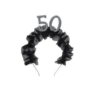 Sort 50-års hårbøjle