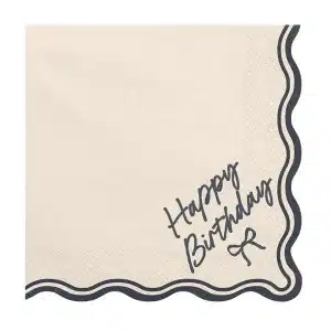 Creme skråbånd “Happy 60!”