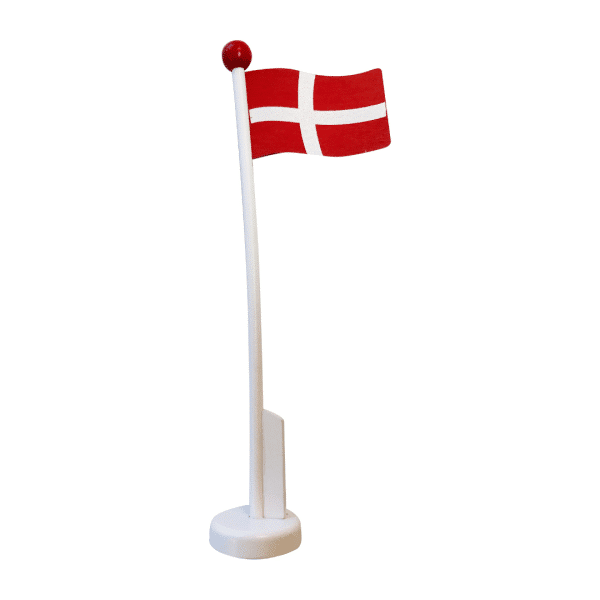 Dannebrog bordflag i træ
