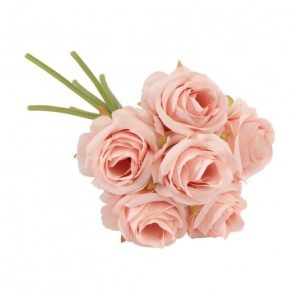 Kunstig lyserød Roser bundt