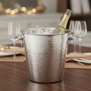 Champagnekøler hammeret stål