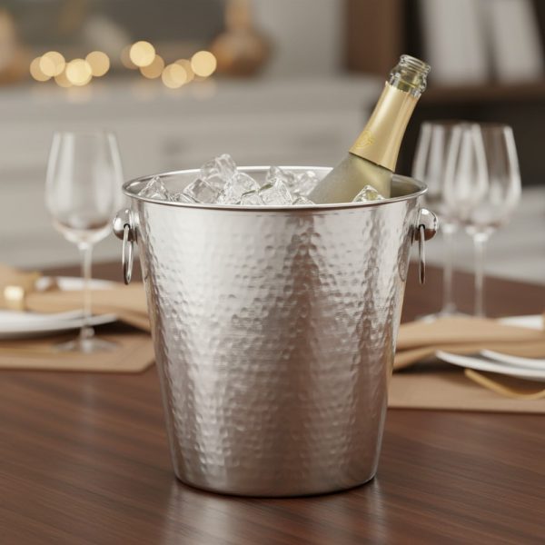 Champagnekøler hammeret stål