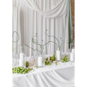 Glasrør lysestage (bred)