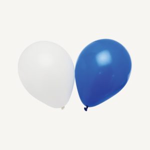 Rød/hvid latex ballon