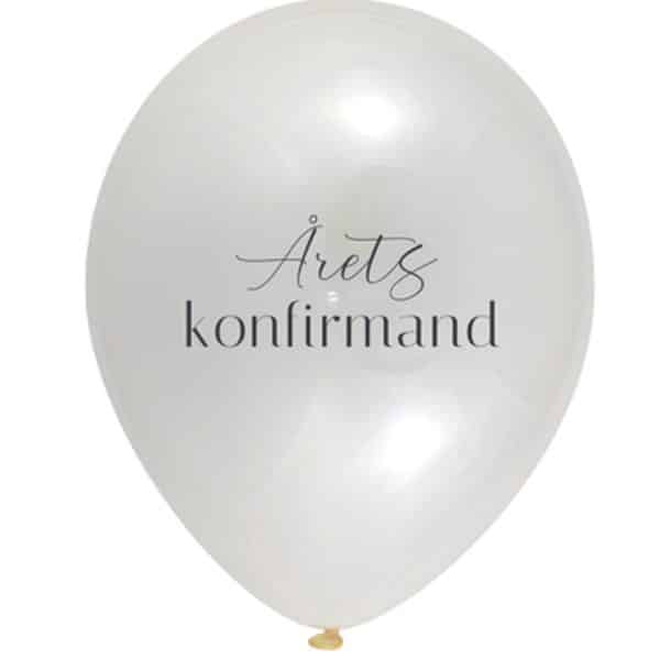 Transparent ballon “Årets Konfirmand” Transparent ballon “Årets Konfirmand”