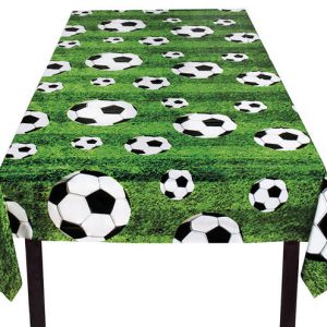 Grøn fodbold plastik dug