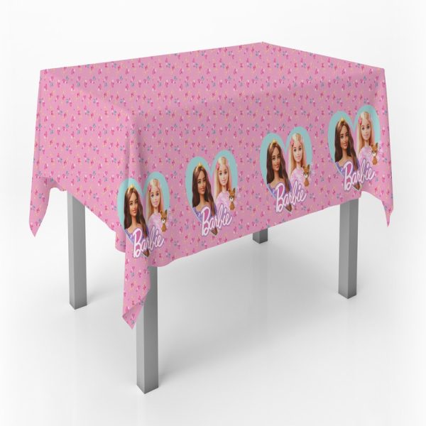Lyserød Barbie® plastik dug