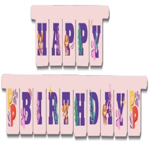 Lyserød Paw Patrol® Skye "happy birthday" Guirlande
