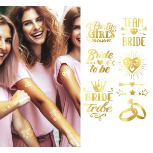 Guld "Bride To Be" tatoveringer