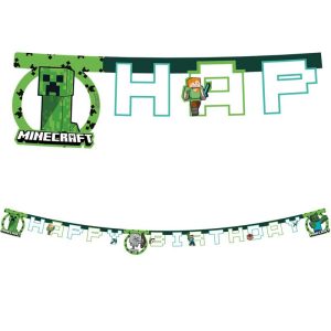 Minecraft® "happy birthday" guirlande