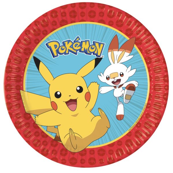 Blå Pokemon® paptallerken “next generation” (stor) Blå Pokemon® paptallerken “next generation” (stor)