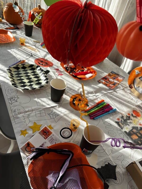 Halloween farvelægningsdug