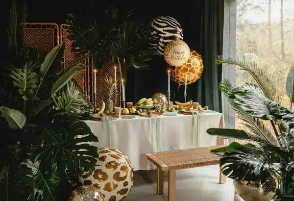 Zebra stribet folie ballon