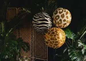 Zebra stribet folie ballon