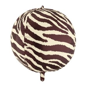 Zebra stribet folie ballon