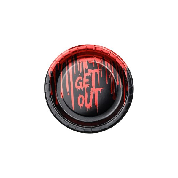 “Get out” paptallerken (lille)
