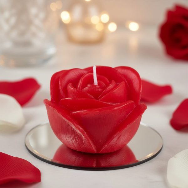 Rød rose lys Rød rose lys