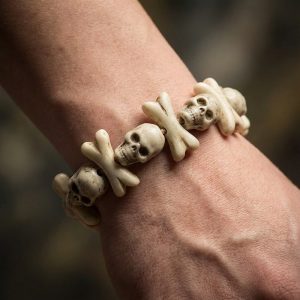Skelet/kranie armbånd