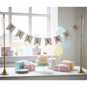 Guld tillykke banner